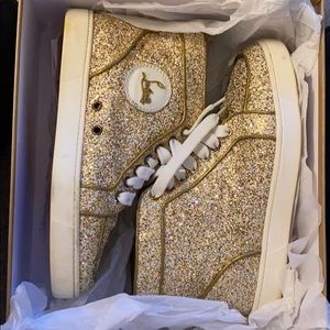 100% AUTHENTIC CHRISTIANLOUBOUTIN GLITTER SNEAKERS